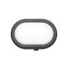 Mercator Olsen Oval Mini LED Exterior Wall Light Black