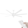 Eglo Tourbillion DC Motor 203cm White & Remote Ceiling Fan