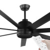 Eglo Tourbillion DC Motor 203cm Black & Remote Ceiling Fan