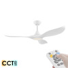 Eglo Noosa DC Motor 132cm White LED Light & Remote Ceiling Fan