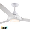 Deka EVO-2 147cm White Plastic Indoor/Outdoor Ceiling Fan & LED Light