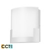 Telbix Solita 20 12w Frost Glass CCT LED Wall Light White