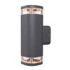 Brilliant Glenelg Ambient LED GU10 Exterior Up/Down Wall Light Charcoal