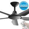 Airborne Storm DC Motor 122cm Black & Remote Ceiling Fan