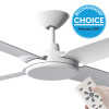 Airborne Enviro DC Motor 132cm White & Remote Ceiling Fan