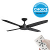 Airborne Enviro DC Motor 152cm Black & Remote Ceiling Fan