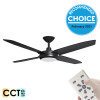 Airborne Enviro DC Motor 152cm Black LED Light & Remote Ceiling Fan