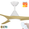 Calibo CloudFan Smart DC 152cm White With Bamboo LED Light & Remote Ceiling Fan