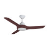 Deka EVO-2 127cm White/Walnut Plastic Indoor/Outdoor Ceiling Fan