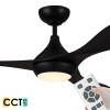 Eglo Nevis II DC Motor 132cm Black LED Light & Remote Ceiling Fan