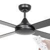 Eglo Stradbroke DC Motor 122cm Black & Remote Ceiling Fan