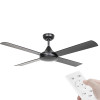 Eglo Stradbroke DC Motor 132cm Black & Remote Ceiling Fan