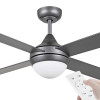 Eglo Stradbroke DC Motor 132cm Titanium & Remote Ceiling Fan & E27 Light