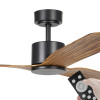 Eglo Iluka DC Motor 152cm Black/Rustic & Remote Ceiling Fan