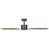 Eglo Iluka DC Motor 152cm Black/Rustic LED Light & Remote Ceiling Fan