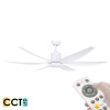 Brilliant Aviator II DC Motor 167cm White & Remote Ceiling Fan