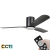 Eglo Iluka Hugger DC Motor 152cm Black LED Light & Remote Ceiling Fan