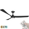 Calibo Turaco DC Motor 132cm Black LED Light & Remote Ceiling Fan