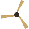 Calibo Turaco DC Motor 142cm Black/Bamboo & Remote Ceiling Fan