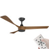 Calibo Turaco DC Motor 142cm Black/Koa & Remote Ceiling Fan