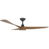 Calibo Turaco DC Motor 142cm Black/Koa LED Light & Remote Ceiling Fan