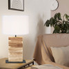 Eglo Contessore Square Timber Table Lamp
