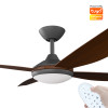 Calibo Vanga Smart DC Fan 142cm Black With Koa LED Light & Remote