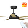 Calibo Alula Smart DC Ceiling Fan 152cm Black With Bamboo & Remote