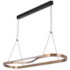 Telbix Ostrom Rectangle 108cm 45w LED Gold Hanging Pendant