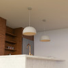 Calibo Rachis 450mm White Polymer Resin Hanging Pendant