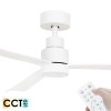 Brilliant Joli DC Motor 132cm White LED Light & Remote Ceiling Fan
