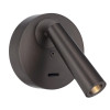 Telbix Lodan 1lt LED Spotlight With Switch Gun Metal
