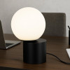 Telbix Setra Black & Opal Glass LED Touch Table Lamp