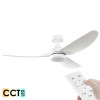 Eglo Torquay DC Motor 142cm White LED Light & Remote Ceiling Fan
