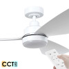 Eglo Torquay DC Motor 142cm White LED Light & Remote Ceiling Fan