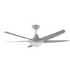 Deka Randle 130cm Silver Plastic Indoor/Outdoor Ceiling Fan & LED Light