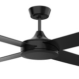 Airborne Breeze Silent 122cm Black Plastic Indoor/Outdoor Ceiling Fan