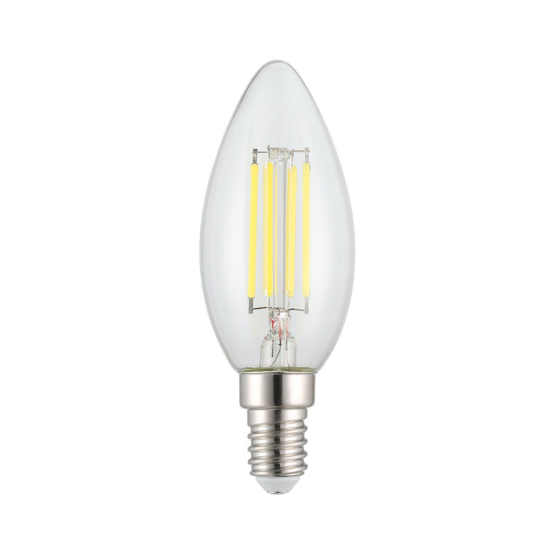 Eglo 4w E14 LED DIMMABLE Clear Candle 3000K Warm White - Galaxy ...
