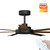 Calibo Alula Smart DC Ceiling Fan 152cm Black With Koa & Remote Calibo Alula Smart DC Ceiling Fan 152cm Black With Koa & Remote