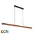 Calibo Avocent 150cm 24w CCT LED Walnut & Black Hanging Pendant Calibo Avocent 150cm 24w CCT LED Walnut & Black Hanging Pendant