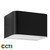Eglo Sania 4 Small 7w CCT LED Wall Light Black Eglo Sania 4 Small 7w CCT LED Wall Light Black