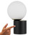 Telbix Setra Black & Opal Glass LED Touch Table Lamp