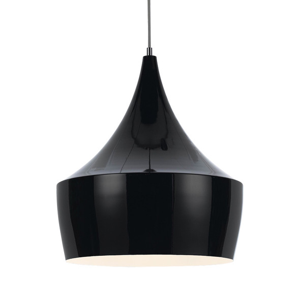 Telbix Morris 50 Aluminium Hanging Pendant Black