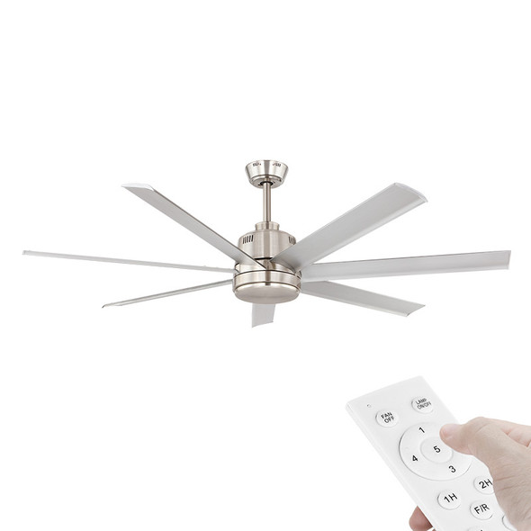 Eglo Tourbillion DC Motor 152cm Silver & Remote Ceiling Fan