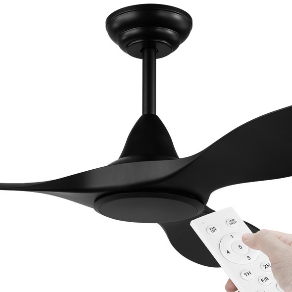 Eglo Noosa DC Motor 132cm Black & Remote Ceiling Fan