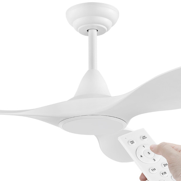 Eglo Noosa DC Motor 152cm White & Remote Ceiling Fan