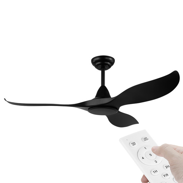 Eglo Noosa DC Motor 152cm Black & Remote Ceiling Fan