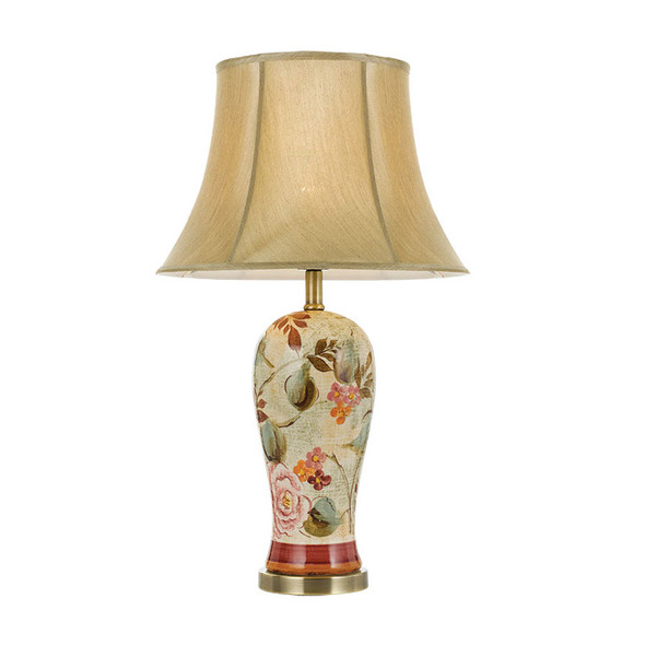 Telbix Lantau Flower & Gold Table Lamp