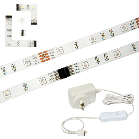 Brilliant 5w X 2.4m LED Modular Strip Kit 3000K Warm White