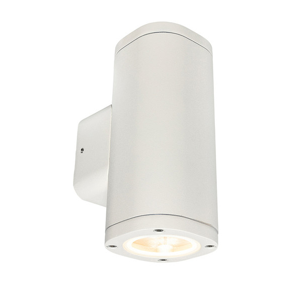 Brilliant Glenelg Plain LED GU10 Exterior Up/Down Wall Light White